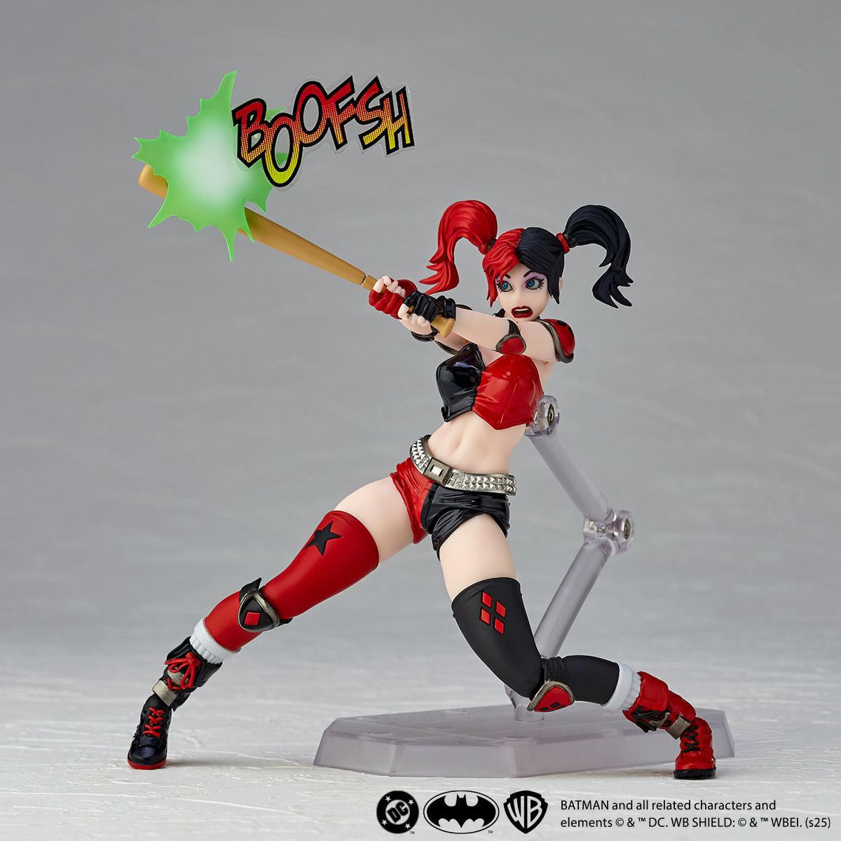 Revoltech Amazing Yamaguchi Harley Quinn Red Black Ver. Action Figure from Japan