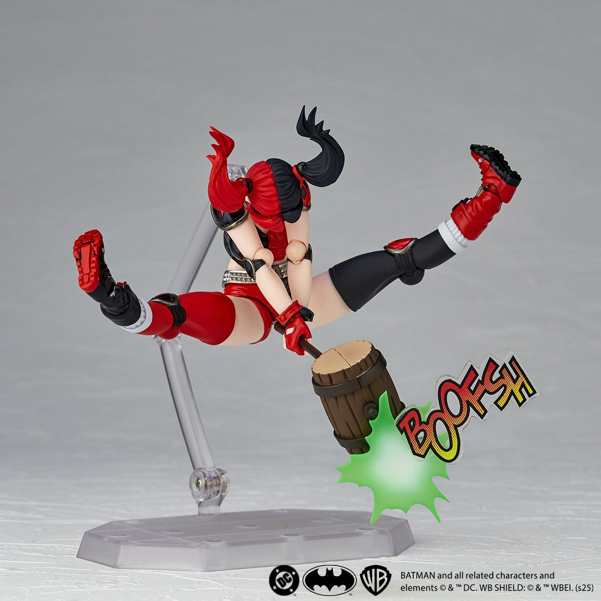 Revoltech Amazing Yamaguchi Harley Quinn Red Black Ver. Action Figure from Japan
