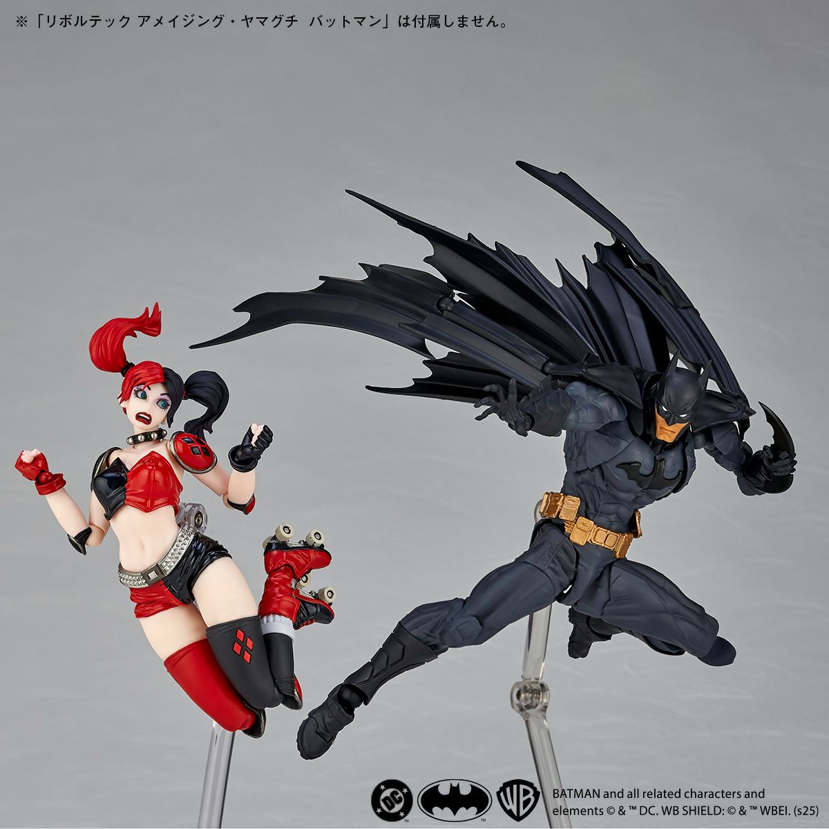 Revoltech Amazing Yamaguchi Harley Quinn Red Black Ver. Action Figure from Japan