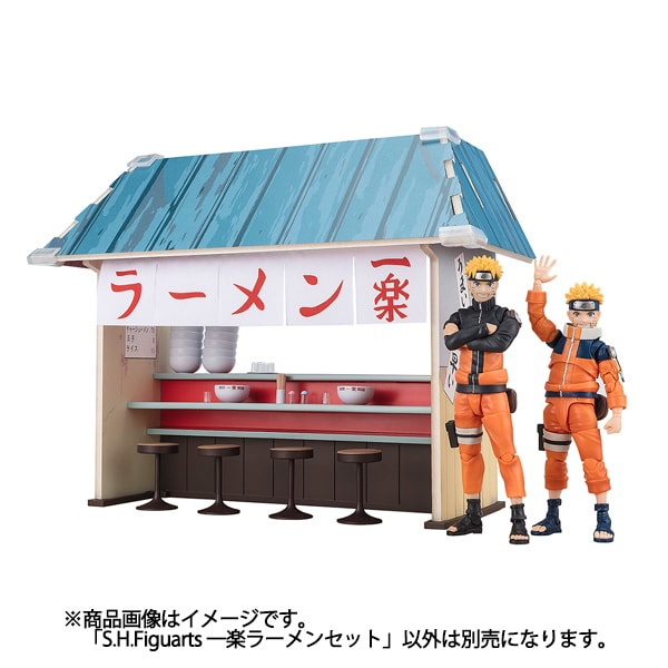 TAMASHII NATIONS S.H.Figuarts Naruto Shippuden Ichiraku Ramen Set 220mm