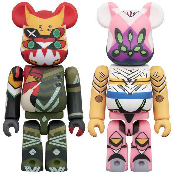 Medicom Toy BE@RBRICK Evangelion New Unit 02 Alpha & Unit 08 Beta Temporary Battle Mode 100% 2PCS Set Sep 2026 from Japan