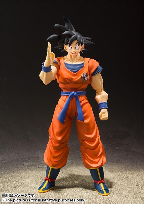 S.H.Figuarts DRAGONBALL Z Son Goku Saiyan Grown On Earth Action Figure