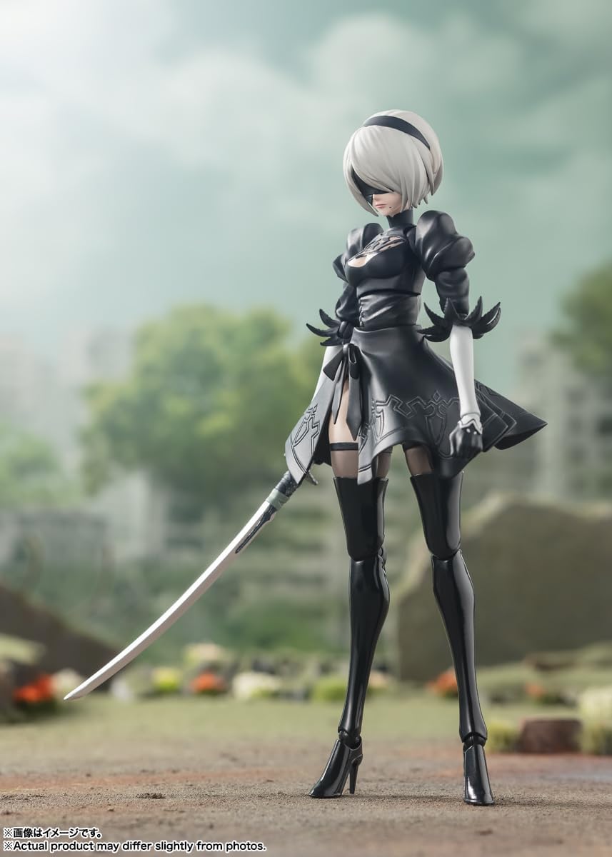 S.H.Figuarts 2B Figure Anime NieR:Automata Ver1.1a BANDAI
