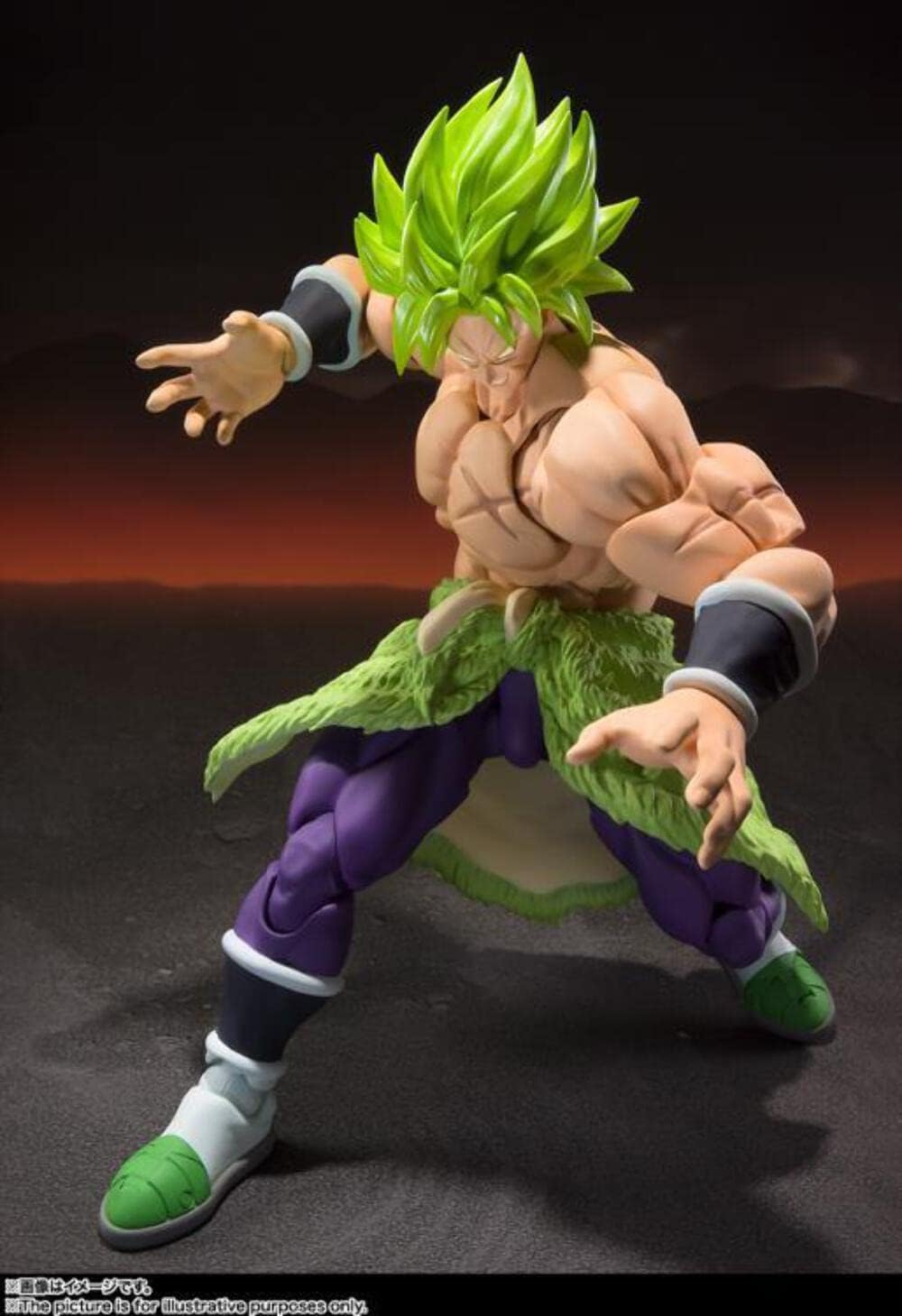 USED S.H.Figuarts Dragon Ball Super Saiyan Broly Full Power Figure Bandai Spirits