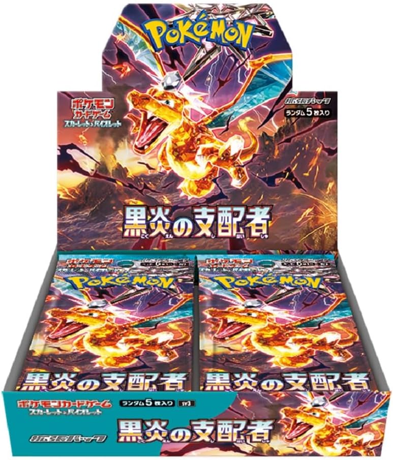 Pokemon Scarlet Violet Ruler of the Black Flame Japanese Booster Box (With Shrink Wrap)