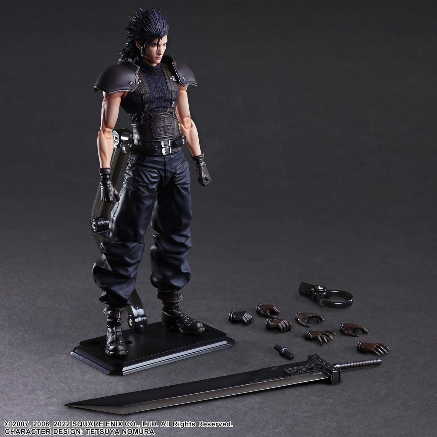 CrisisCore Final FantasyVII Reunion PLAYARTS Zack Fair Soldier 1st Action Figure