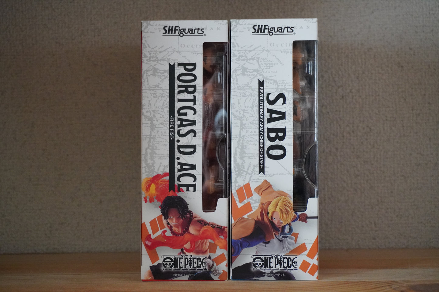 S.H.Figuarts Portgas D. Ace Fire Fist & Sabo Revolutionary Army Commander Figure