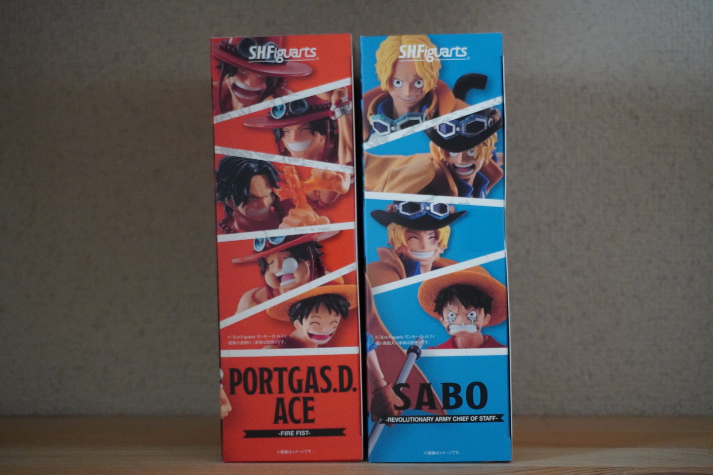 S.H.Figuarts Portgas D. Ace Fire Fist & Sabo Revolutionary Army Commander Figure