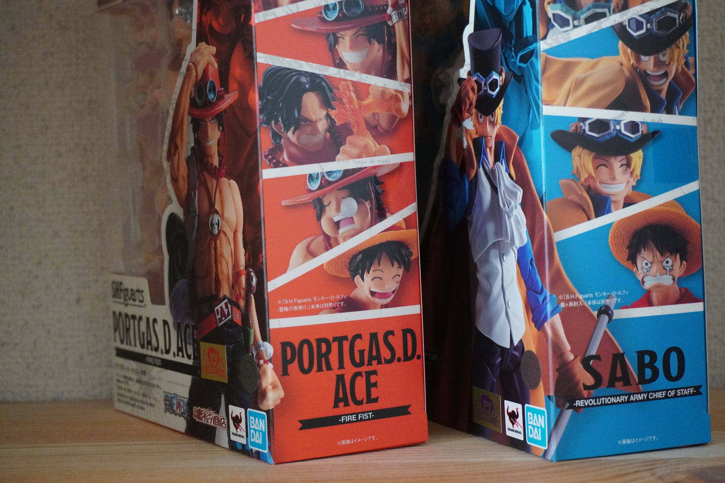S.H.Figuarts Portgas D. Ace Fire Fist & Sabo Revolutionary Army Commander Figure