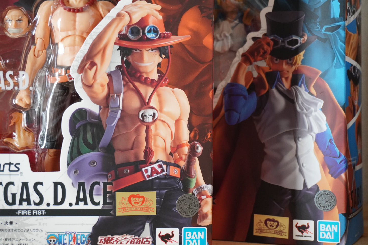 S.H.Figuarts Portgas D. Ace Fire Fist & Sabo Revolutionary Army Commander Figure