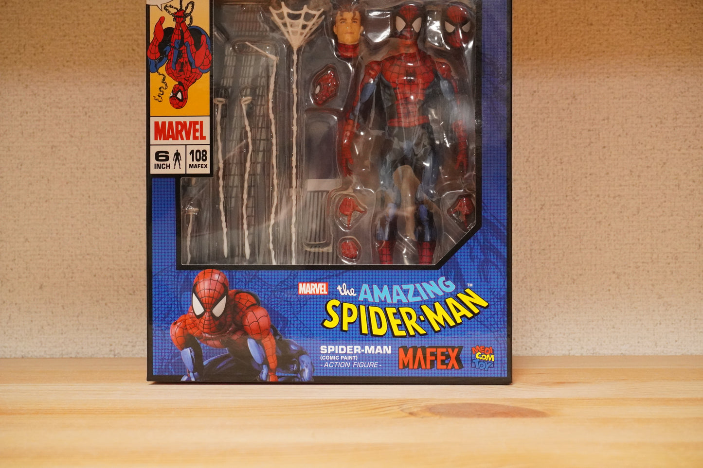 Medicom Toy MAFEX No.108 The Amazing Spider-Man Marvel Comic Paint Action Figure