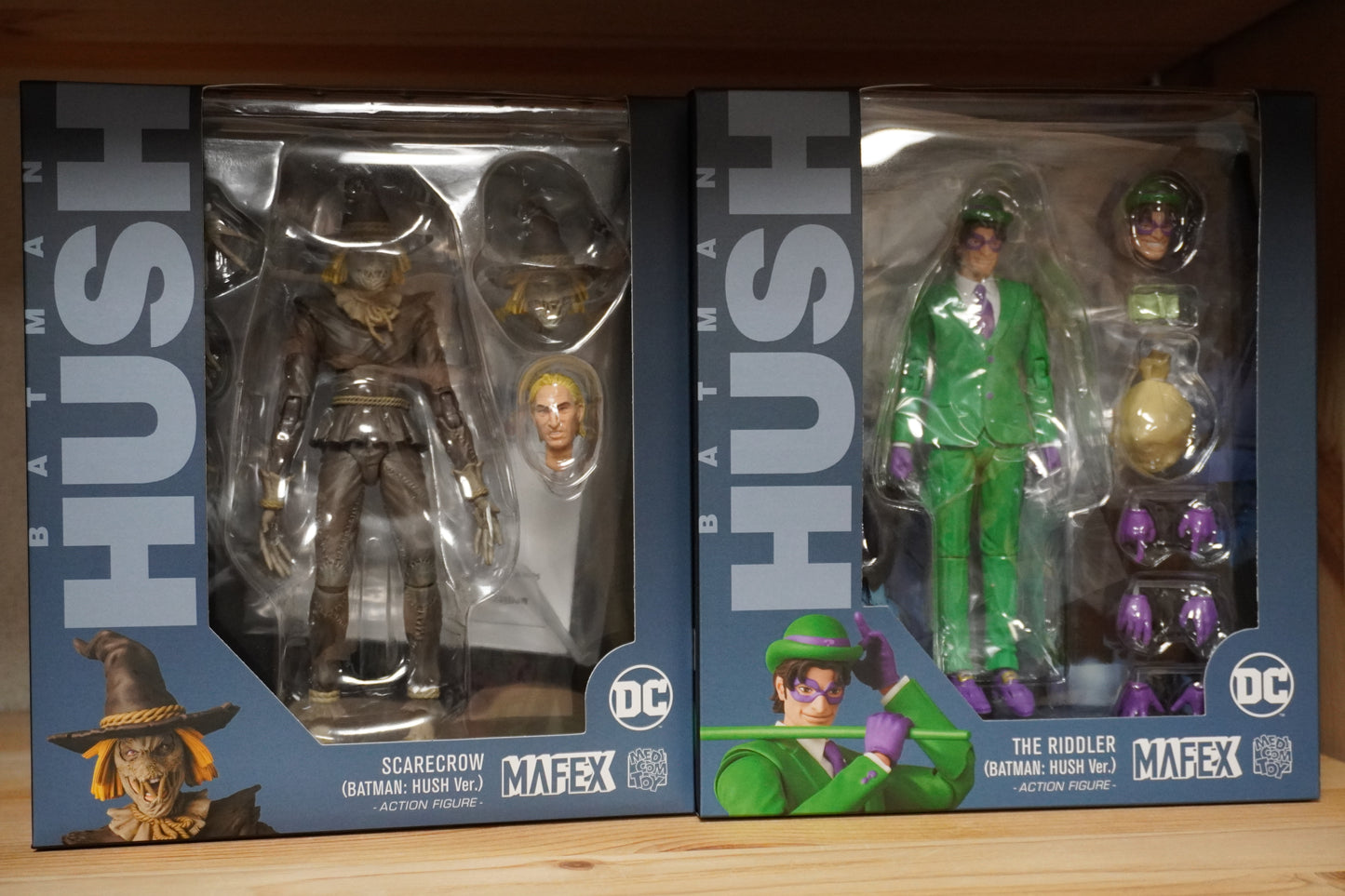MAFEX No.229 Scarecrow & No.228 The Riddler BATMAN: HUSH Ver. Action Figures