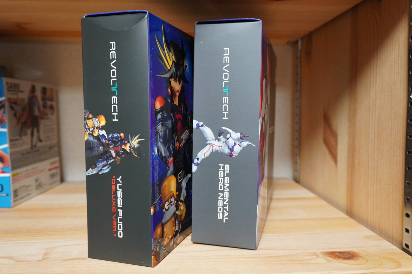 Kaiyodo Revoltech Yu-Gi-Oh! Fudo Yusei DX Ver. & E HERO Neos Action Figure Set
