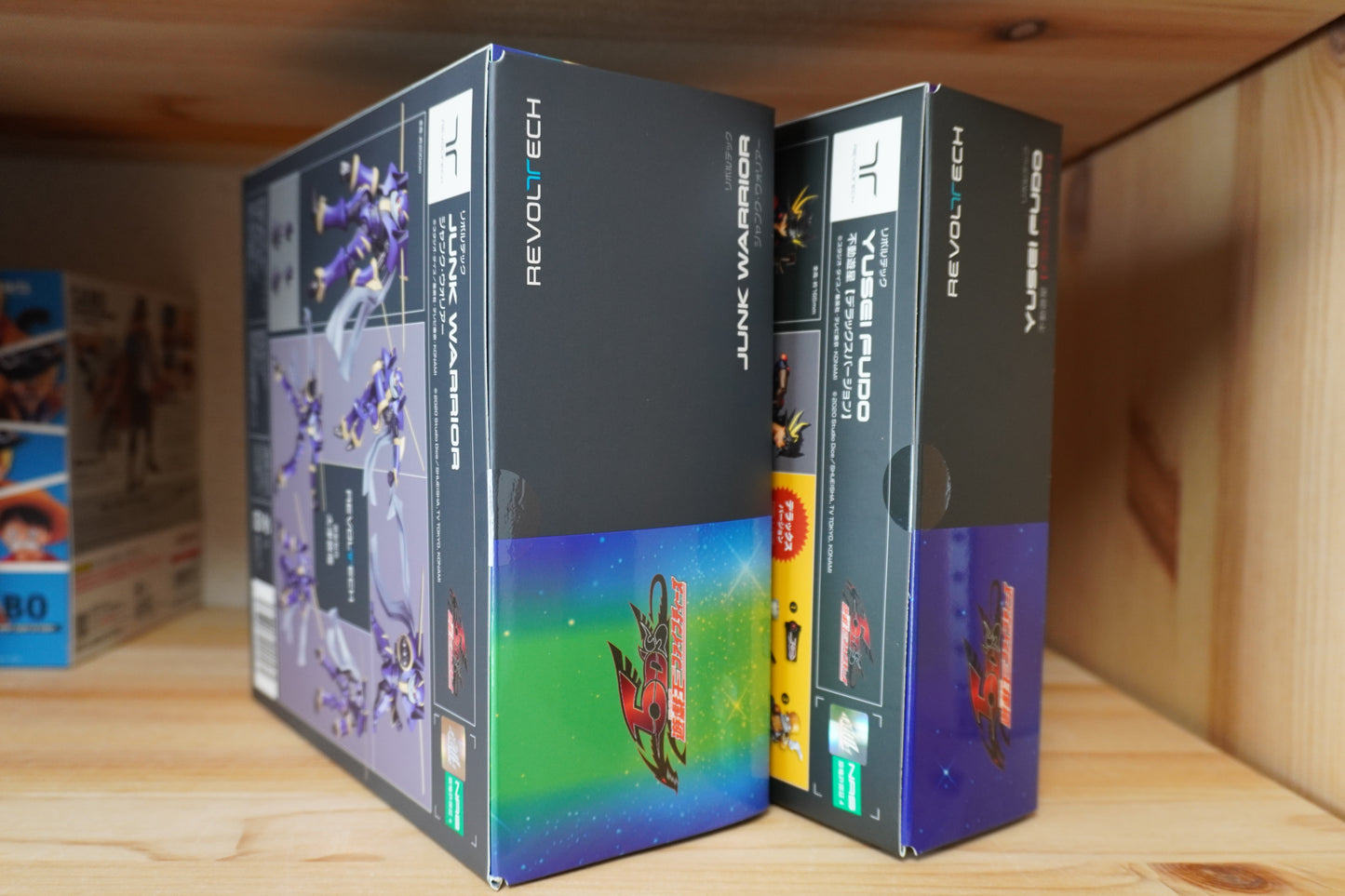 Revoltech Junk Warrior & Yusei Fudo DX Edition Action Figure Set Limited Edition