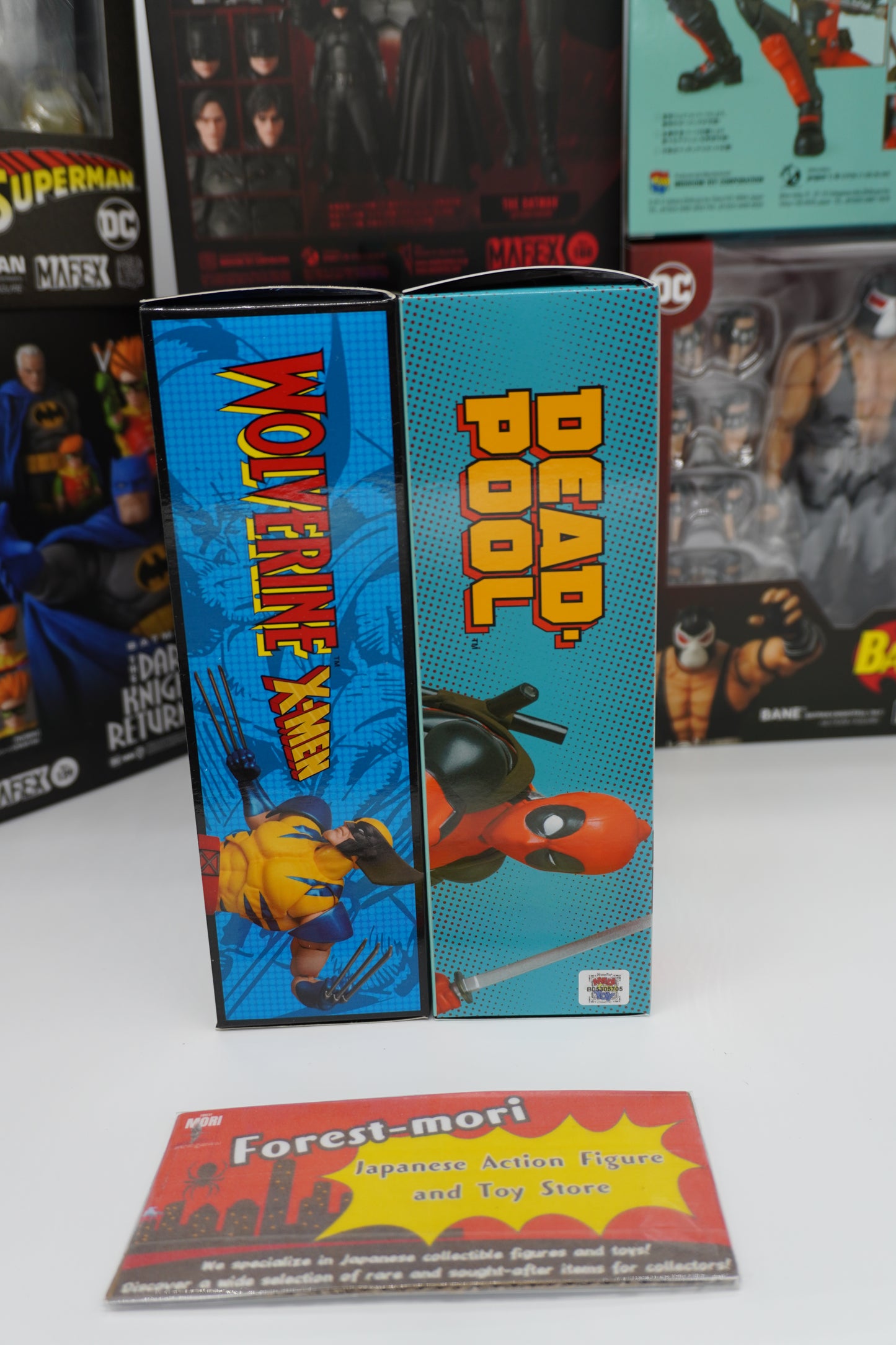 MEDICOM TOY MAFEX No.096 WOLVERINE & No.082 DEADPOOL GURIHIRU Ver. Figures Set