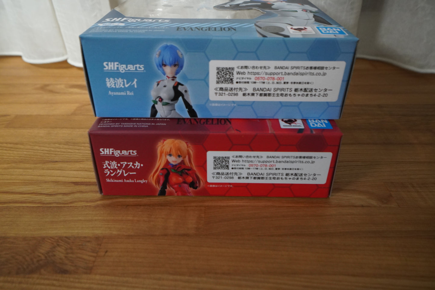 S.H.Figuarts Rei Ayanami & Shikinami Asuka Langley Evangelion 2-Set Bandai Japan