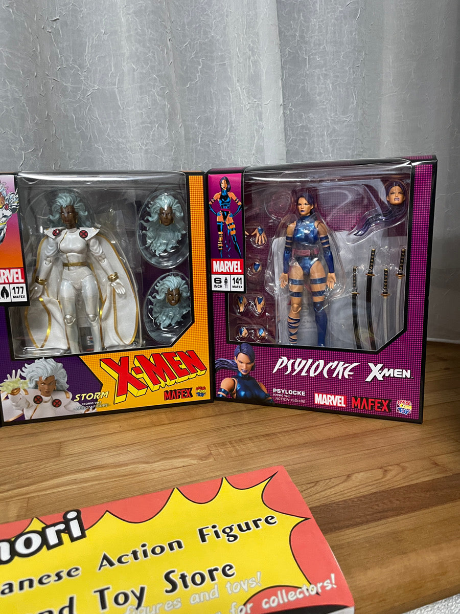 MAFEX 173 Cyclops 160 Jean Grey 177 Storm 141 Psylocke X-Men Comic Ver. Set