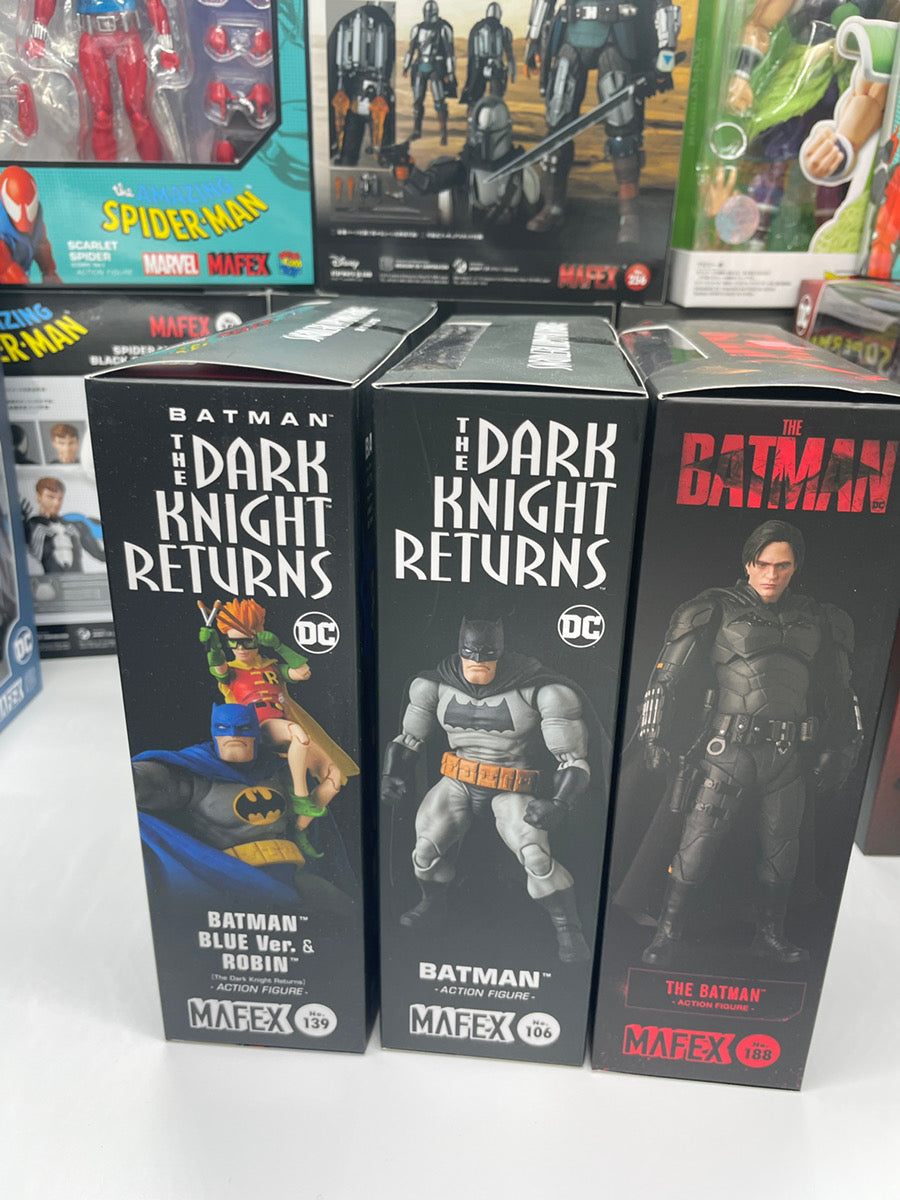 MAFEX No.106, 139 & 188 Batman Set by MEDICOM TOY Returns Blue Ver. & THE BATMAN