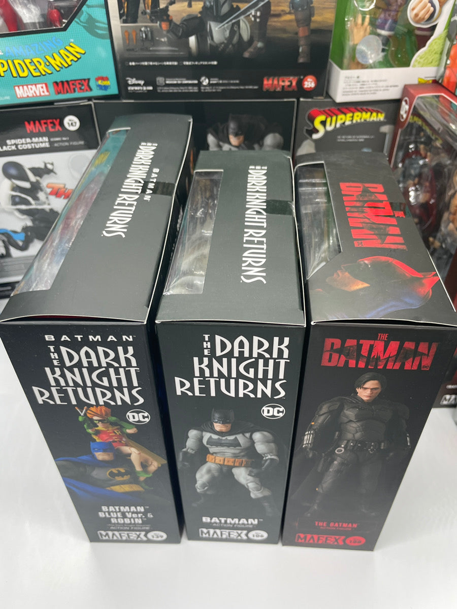 MAFEX No.106, 139 & 188 Batman Set by MEDICOM TOY Returns Blue Ver. & THE BATMAN