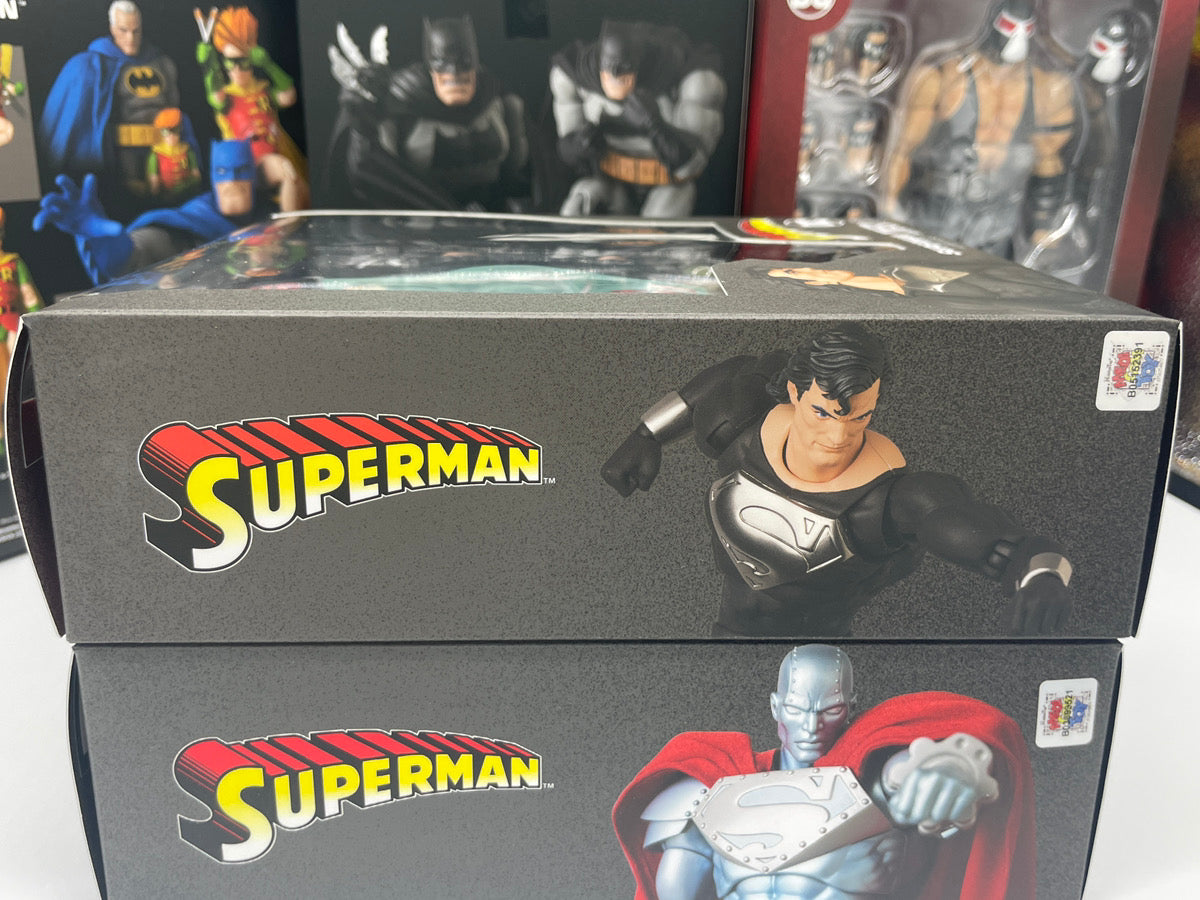 MEDICOM TOY MAFEX No.150 SUPERMAN & No.181 STEEL (Return of Superman) Figure Set