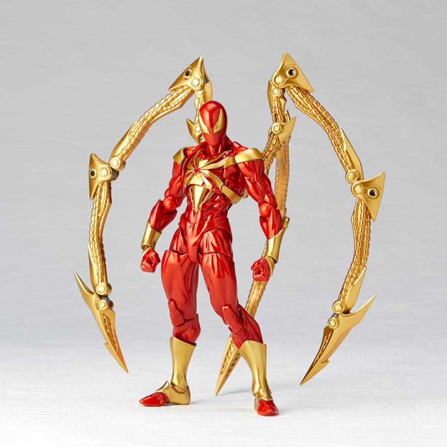 May 2024 PSL Revoltech Amazing Yamaguchi Iron Spider Red Limited Edition Kaiyodo 2024.5