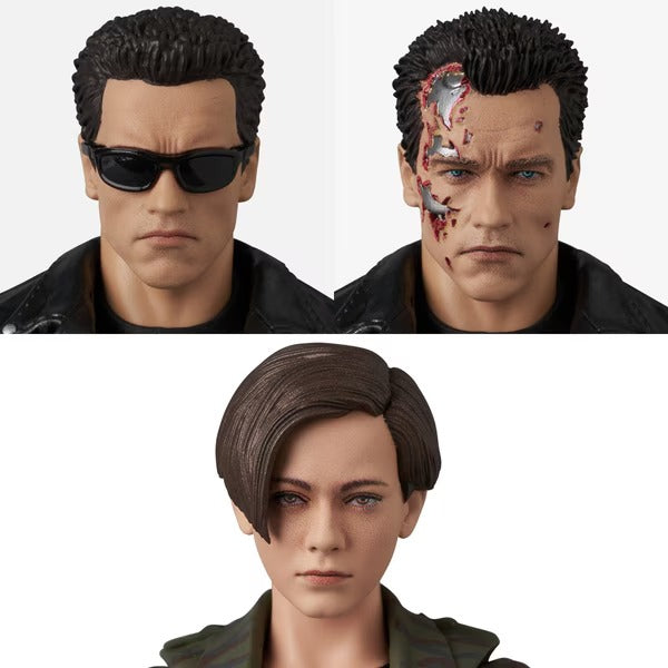 MEDICOM TOY MAFEX No.280 T-800 T2 Ver. & John Connor Terminator 2 Action Figures