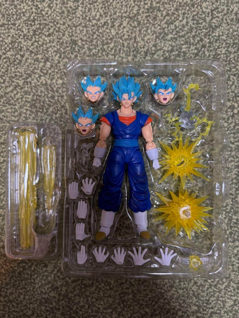 S.H.Figuarts Dragon Ball Super Saiyan God Super Saiyan Vegito Blue Action Figure USED