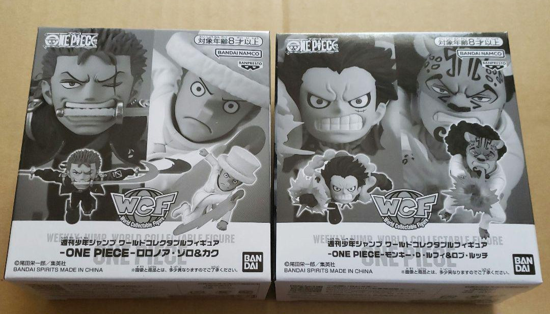 One Piece WCF Luffy vs Rob Lucci & Zoro vs Kaku Jump Prize Figure Set Japan