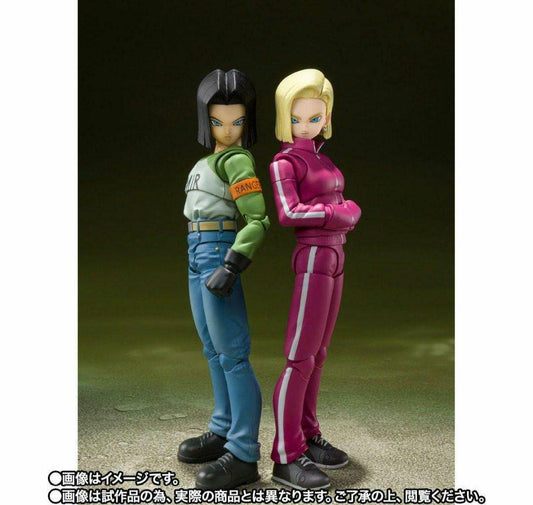 Bandai S.H.Figuarts Dragon Ball Super Action Figures - Android 17 & 18 Set of 2
