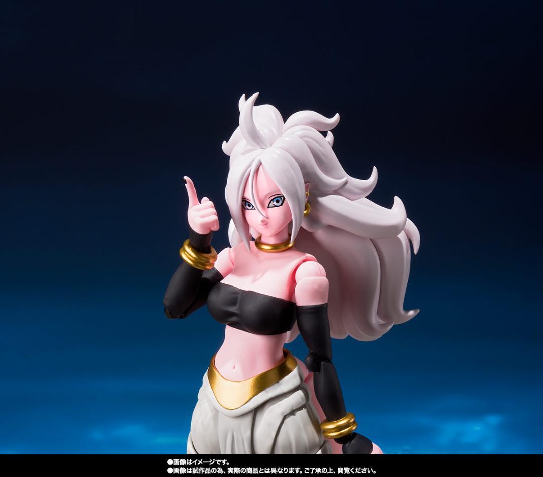 S.H.Figuarts Action Figure: Android No.21 Dragon Ball Fighters Z Lab Coat Ver. by Bandai SHF