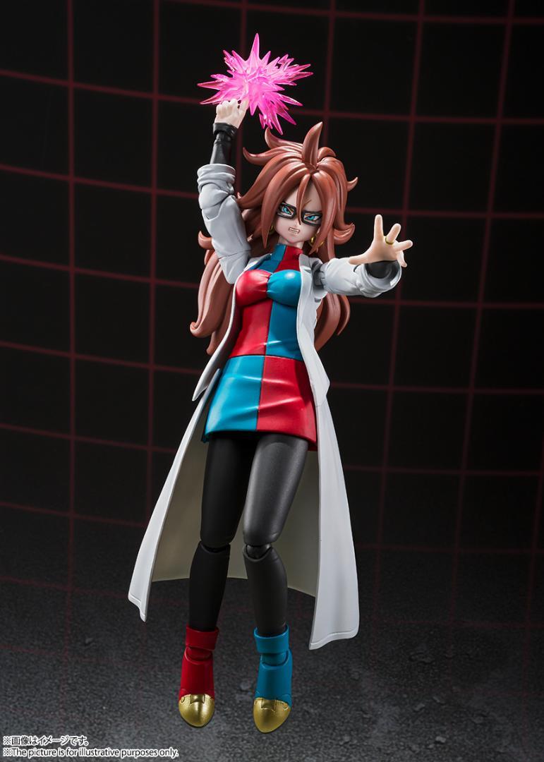 S.H.Figuarts Action Figure: Android No.21 Dragon Ball Fighters Z Lab Coat Ver. by Bandai SHF