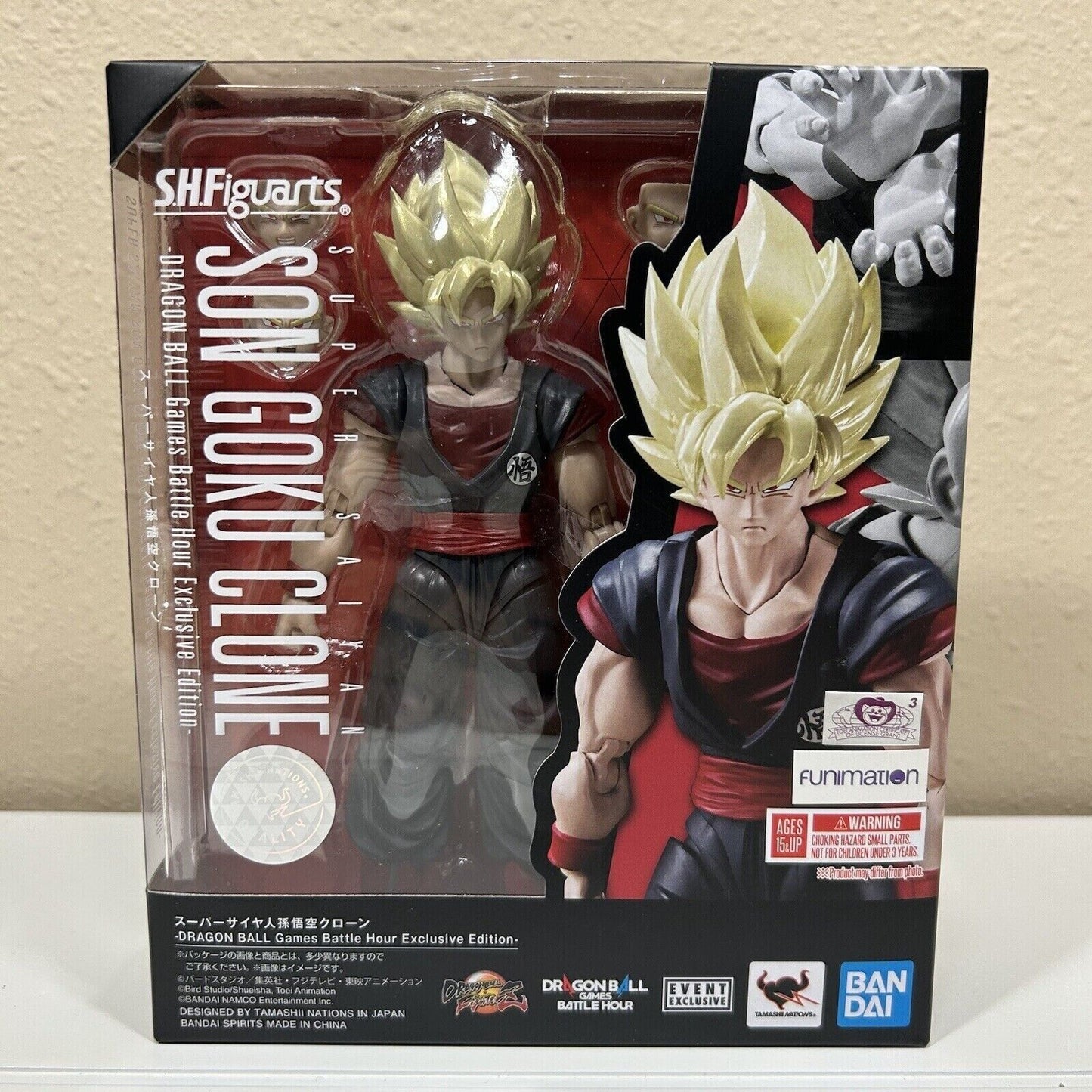 S.H. Figuarts Dragon Ball Super Saiyan Son Goku Clone Figure Bandai From Japan