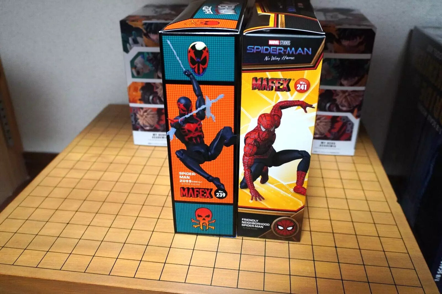 MAFEX No.239 & 241 Spider-Man 2099 & Friendly Neighborhood Action Figures