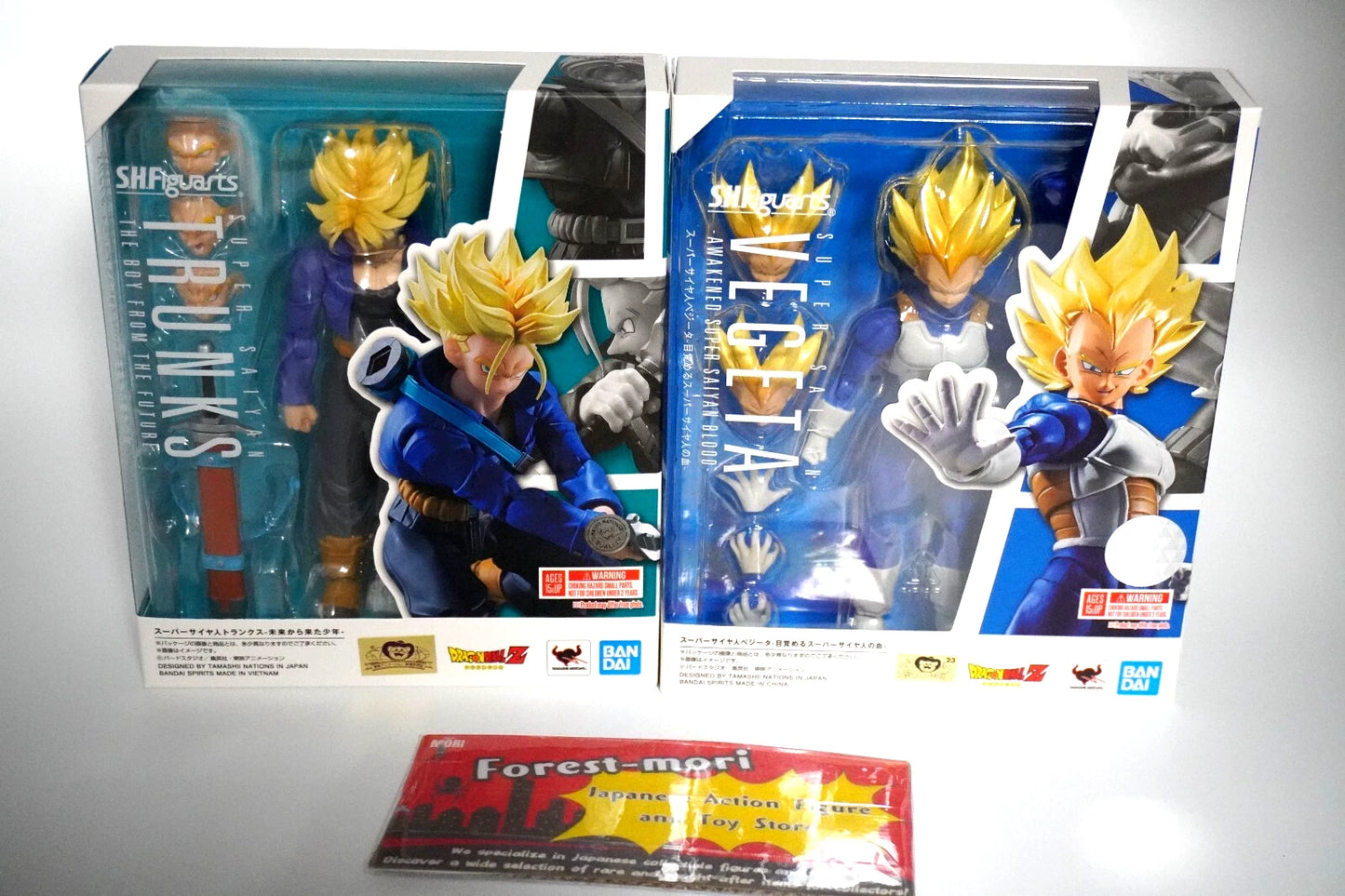 Dragon Ball Z S.H.Figuarts Vegeta Awakened Saiyan Blood & Trunks Boy from Future