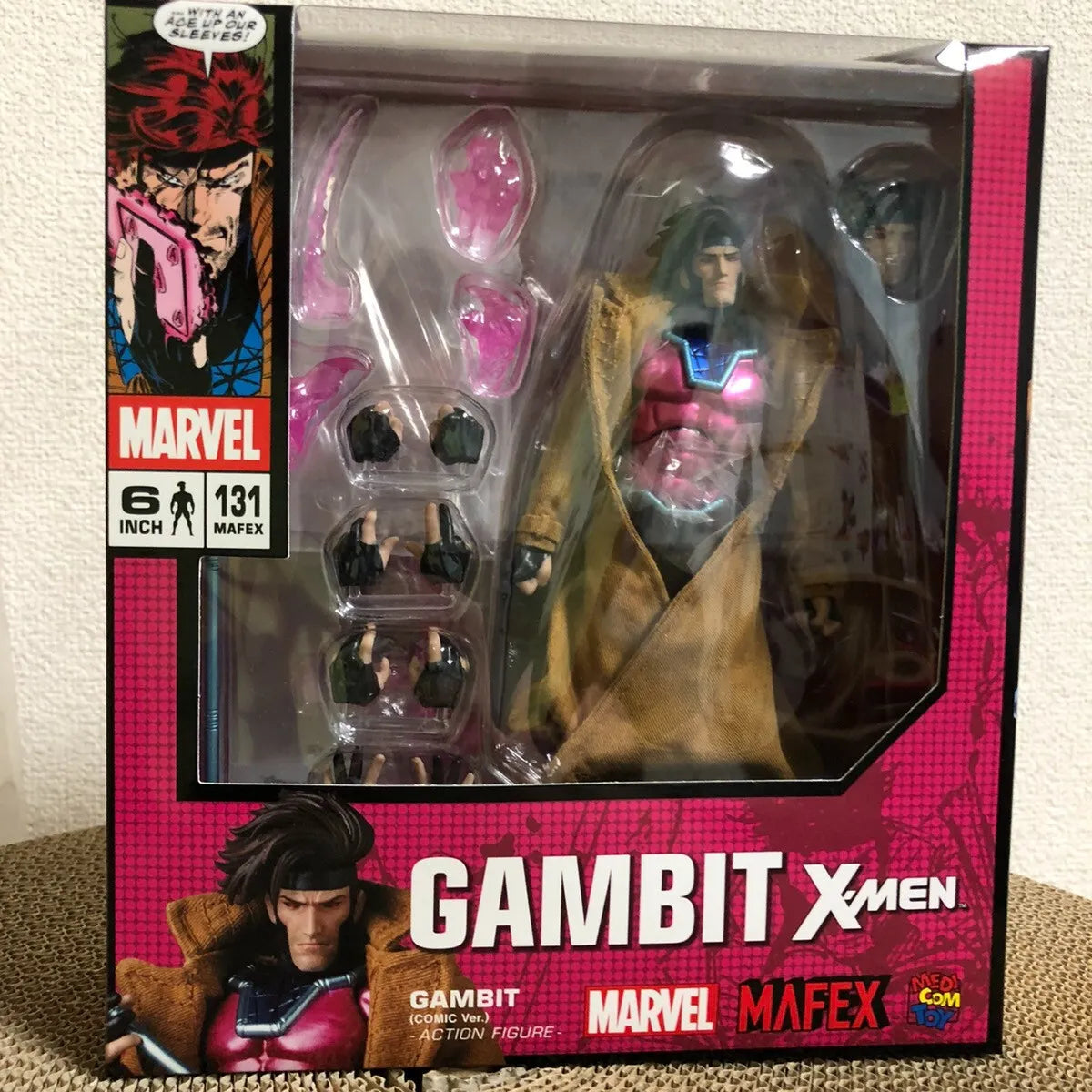 2022 Re-release MEDICOM TOY MAFEX X-MEN No.131 GAMBIT COMIC Ver. Figure