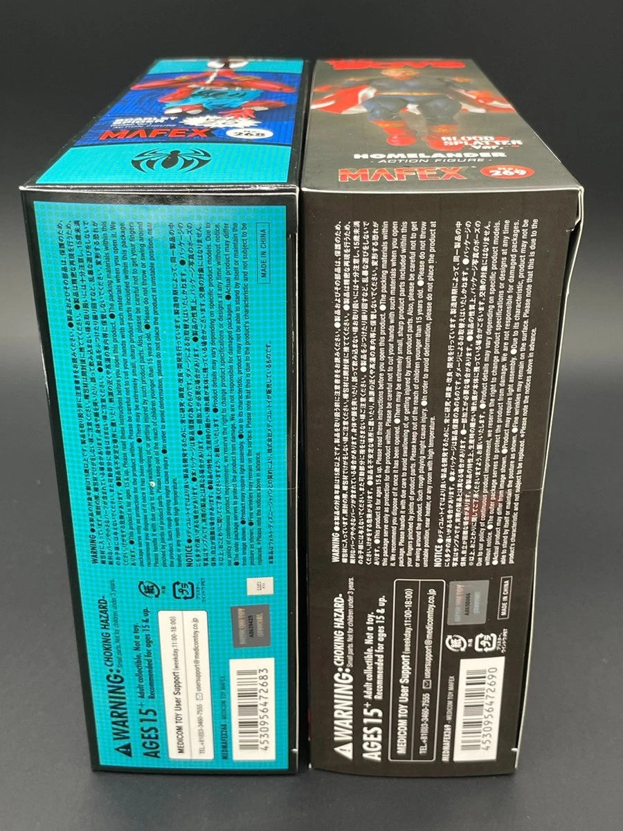 MAFEX Scarlet Spider Ver.2.0 & Homelander Blood Splatter Ver. No.269 Figures