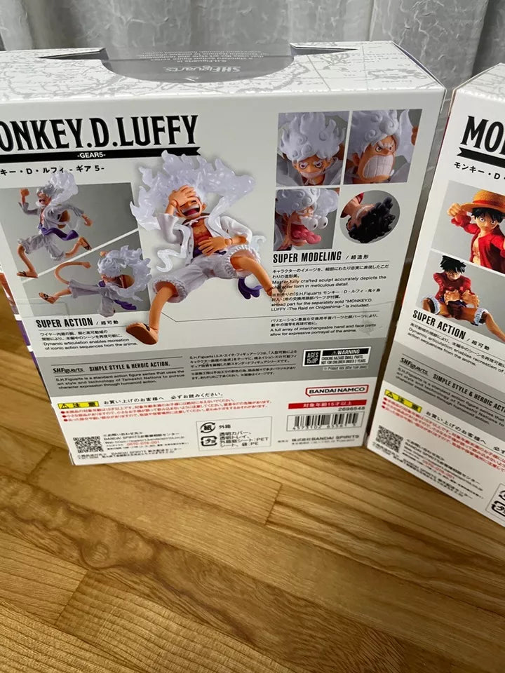 S.H.Figuarts Monkey D Luffy Gear 5 Raid on Onigashima 2pcs Set One Piece Bandai