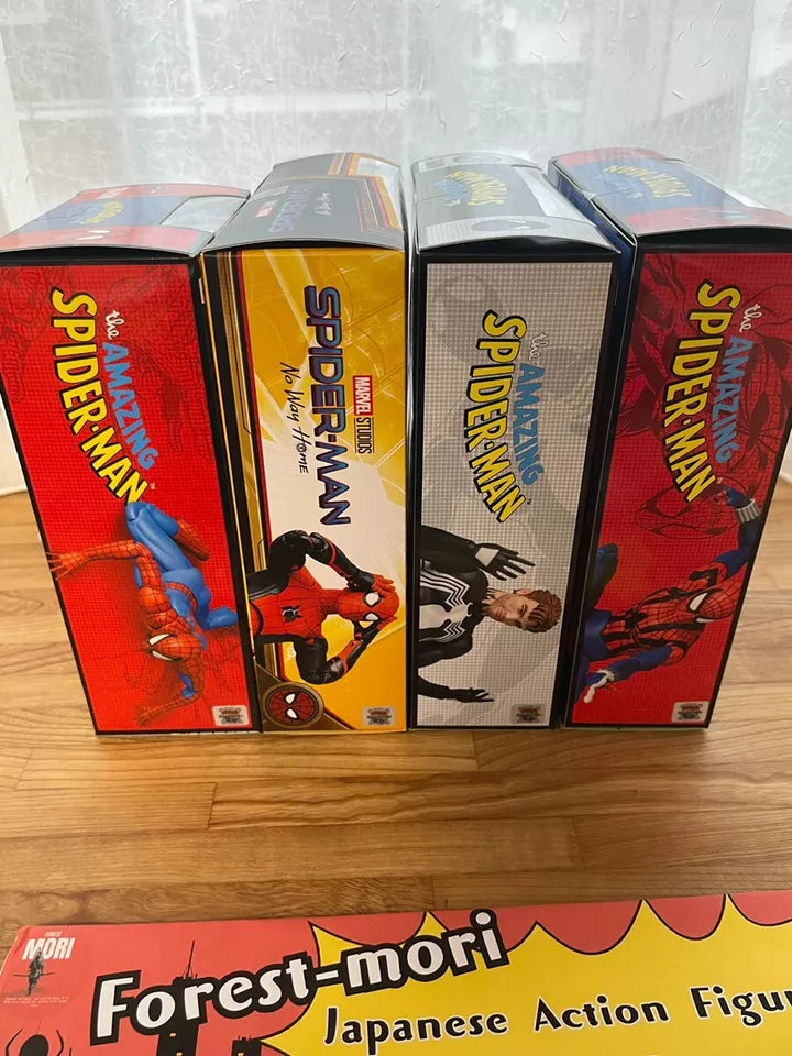MAFEX SPIDERMAN No.194 UPGRADED No.147 BLACK No.143 BEN REILLY No.185 CLASSIC