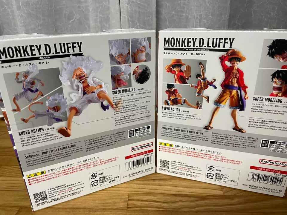 S.H.Figuarts Monkey D Luffy Gear 5 Raid on Onigashima 2pcs Set One Piece Bandai
