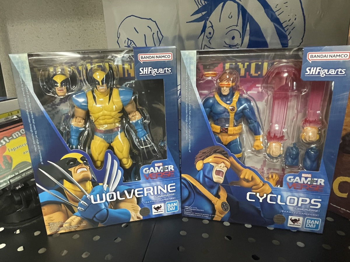 S.H.Figuarts Wolverine & Cyclops Gamerverse Marvel 2 Figure Set Bandai from Japan