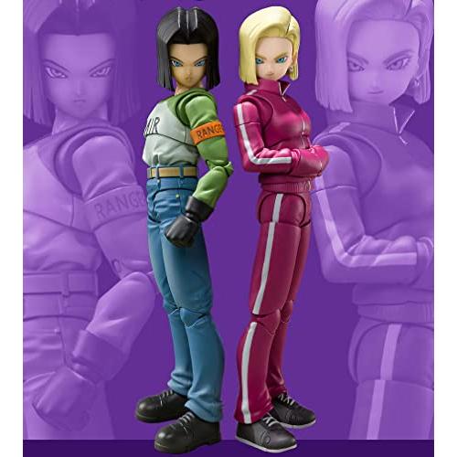 Bandai S.H.Figuarts Dragon Ball Super Action Figures - Android 17 & 18 Set of 2
