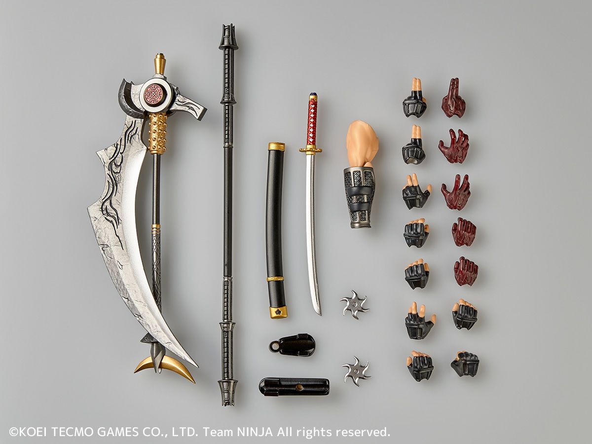 Revoltech Amazing Yamaguchi Ryu Hayabusa Ninja Gaiden 3 Razor's Edge Ver. Action Figure + Exclusive Parts from Japan