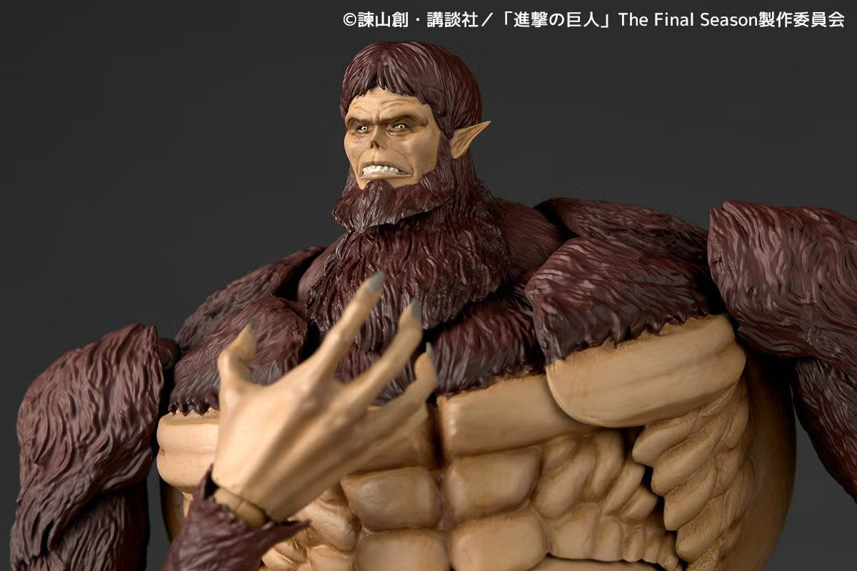 KAIYODO Revoltech Amazing Yamaguchi Attack on Titan Beast Titan Scheduled for April 2026 Standard Version