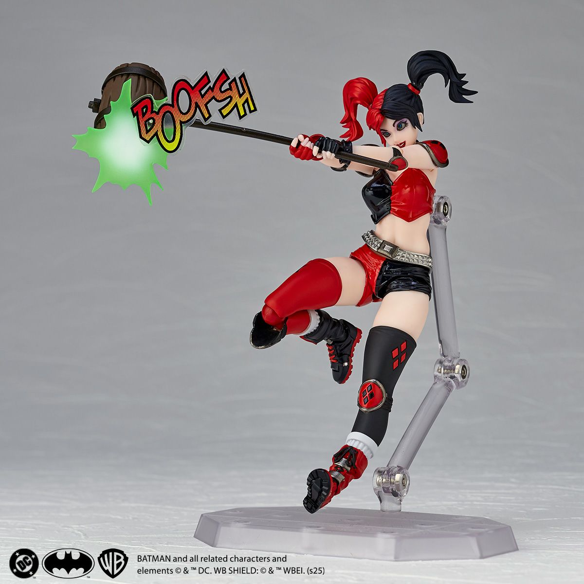 Revoltech Amazing Yamaguchi Harley Quinn Red Black Ver. Action Figure from Japan