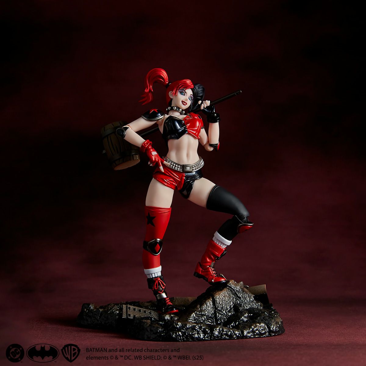Revoltech Amazing Yamaguchi Harley Quinn Red Black Ver. Action Figure from Japan