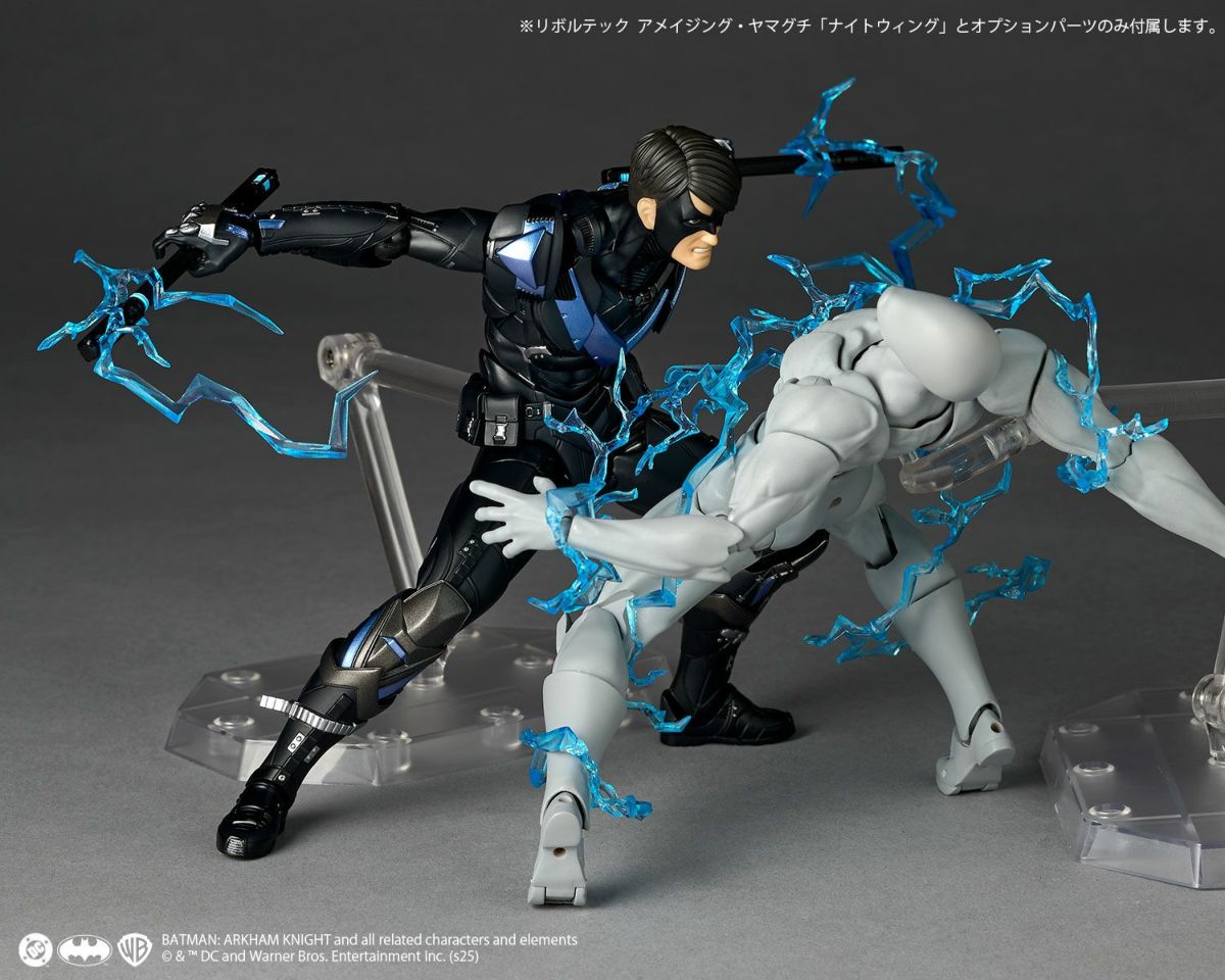 Revoltech Amazing Yamaguchi Nightwing Action Figure Bonus Parts June 2026 Release Customs Duties Included
