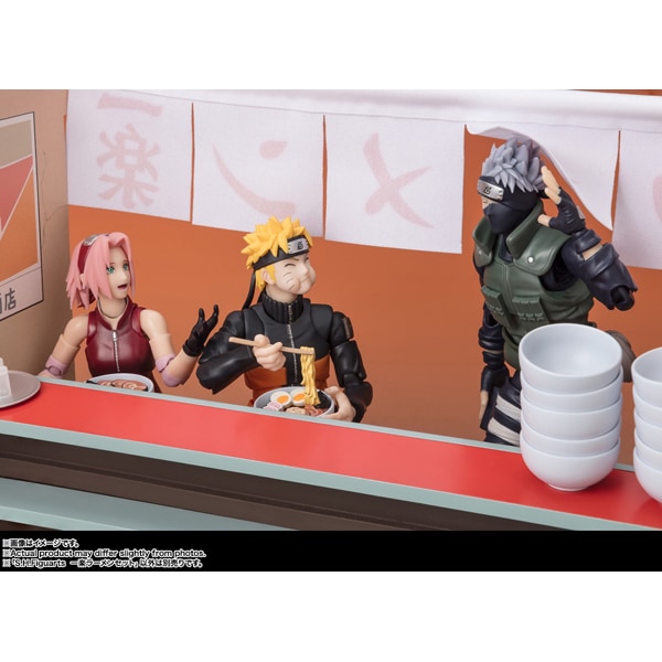 TAMASHII NATIONS S.H.Figuarts Naruto Shippuden Ichiraku Ramen Set 220mm