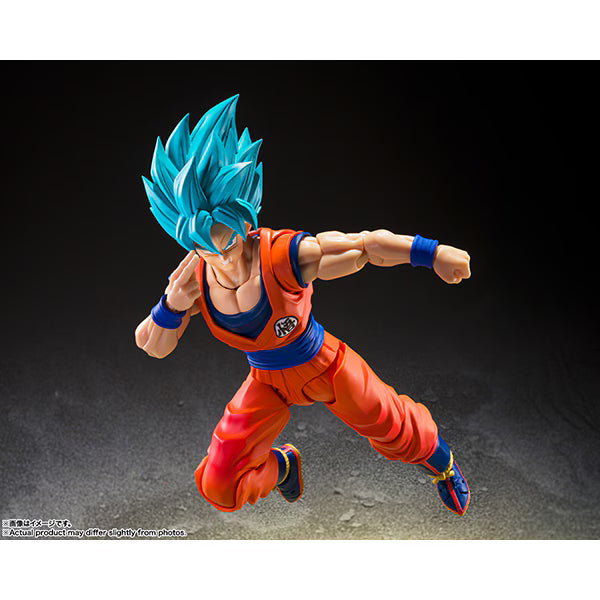 S.H.Figuarts Dragon Ball Super SSGSS Son Goku Transcending Limits Blue Power Figure