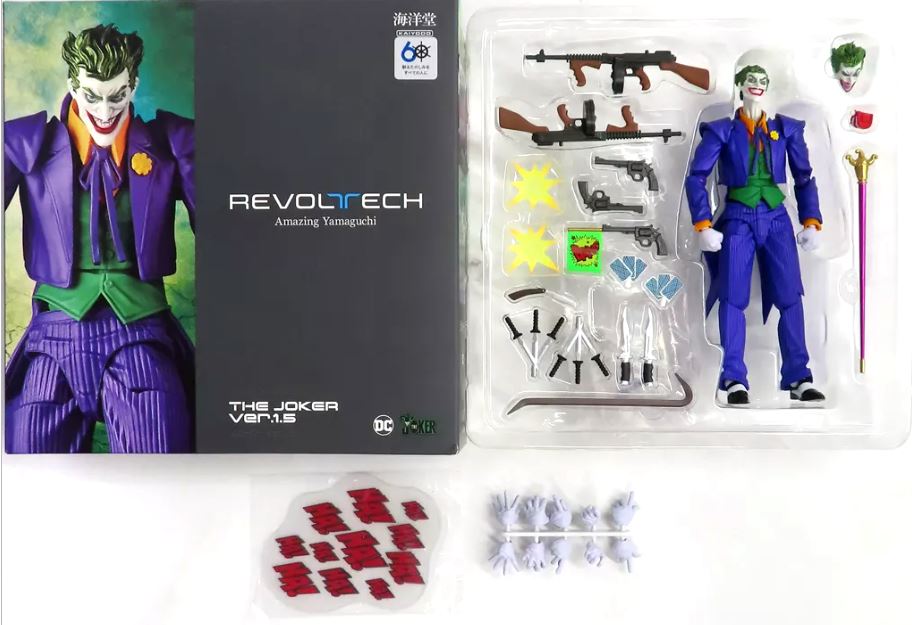 Kaiyodo Revoltech Amazing Yamaguchi Joker Ver.1.5 Action Figure Batman USED