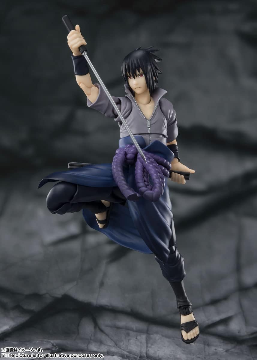 Naruto figure Sasuke Uchiha S.H.Figuarts He Who Bears All Hatred BANDAI